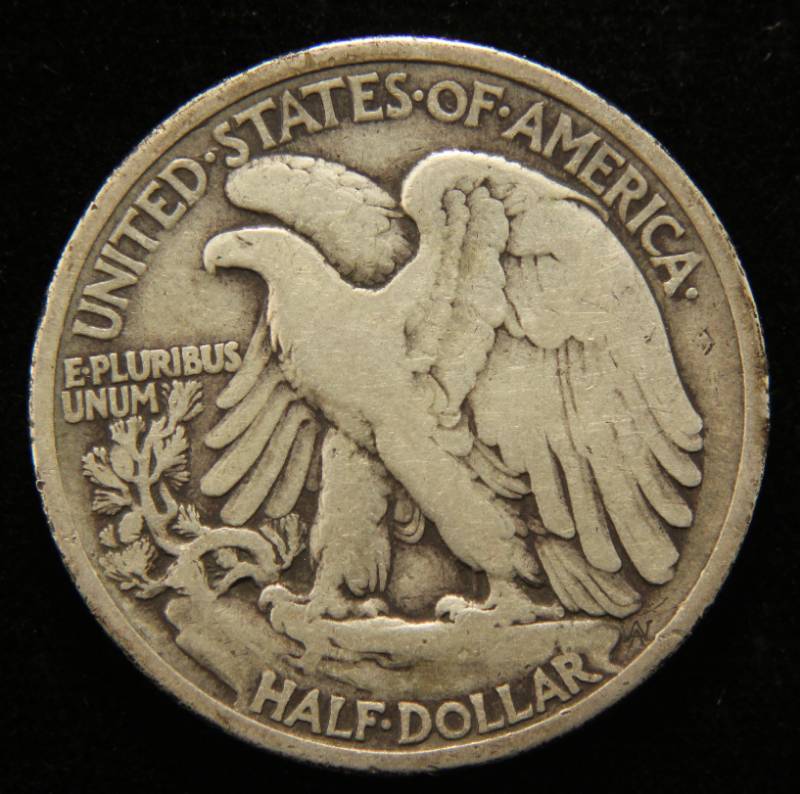 lot 32 image: 1917 WALKING LIBERTY HALF DOLLAR