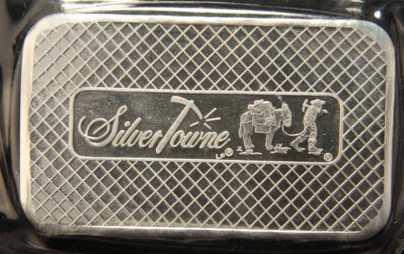 lot 40 image: 5 TROY OZ. .999 FINE SILVER BAR SILVERTOWNE PROSPECTOR SEALED