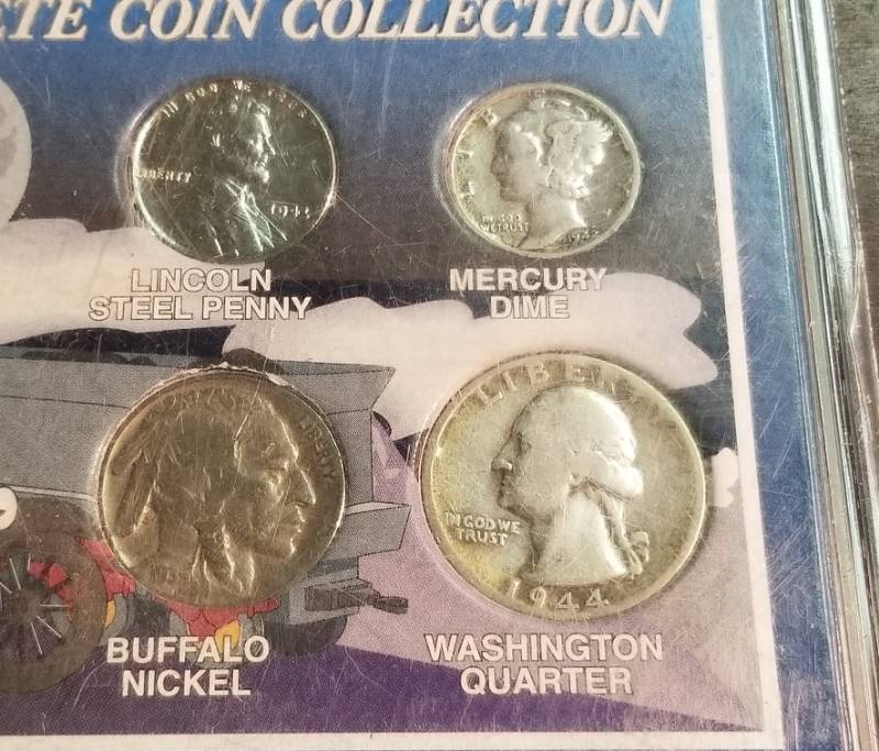 lot 07-A image: AMERICAS OBSOLETE COIN COLLECTION 4 COINS