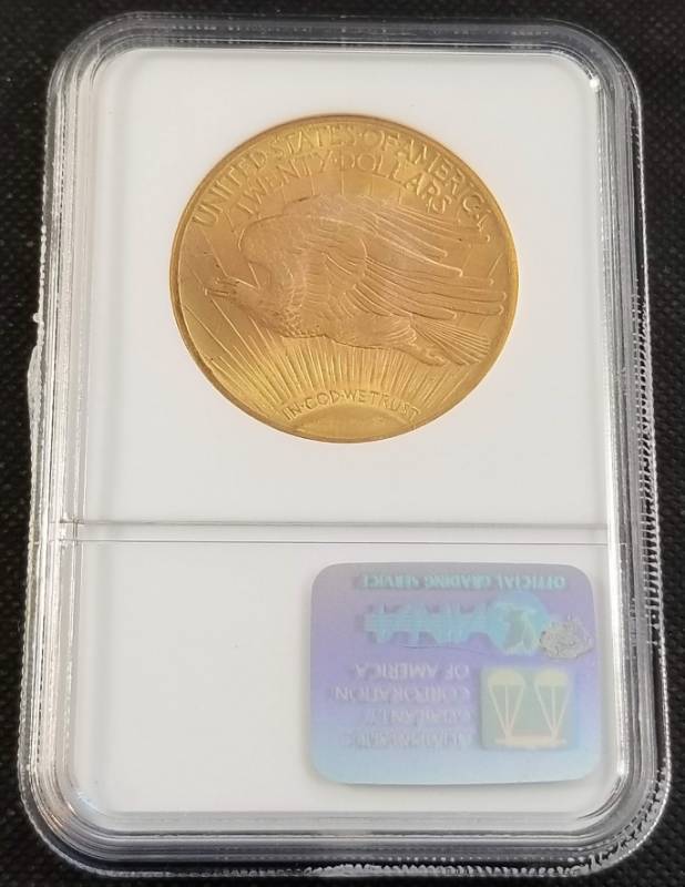 lot 01-A image: 1927 US SAINT GAUDENS $20 GOLD PIECE MS64 NGC