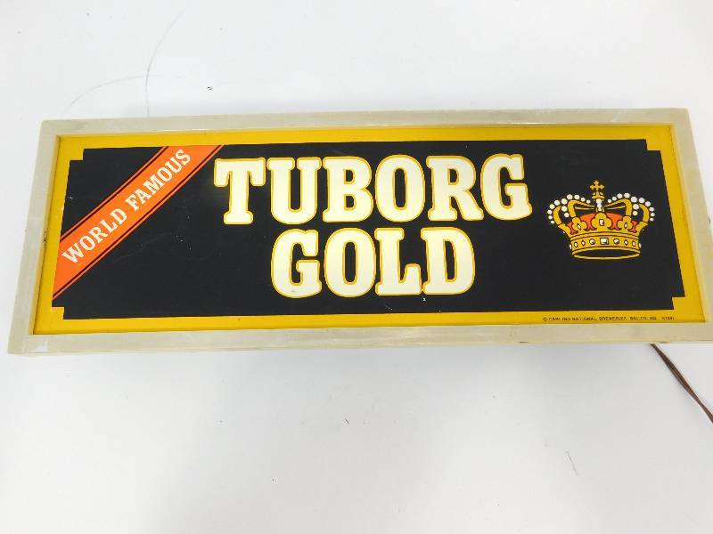 lot 15 image: Tuborg Gold Lighted signed