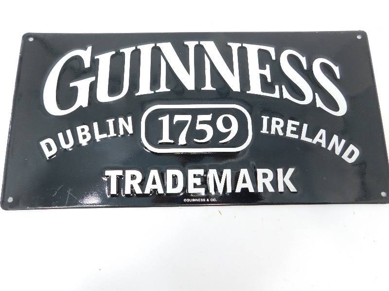 lot 25 image: Guinness Metal Sign