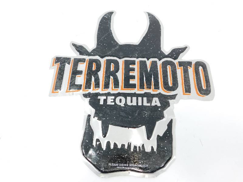 lot 31 image: Terremoto Tequila Metal sign