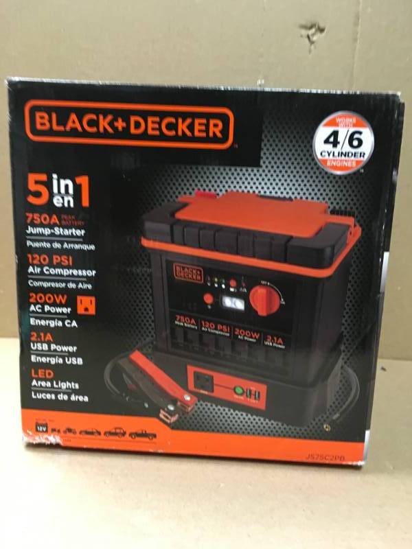 BLACKDECKER 750 Amp Portable Power Station  in like new condition