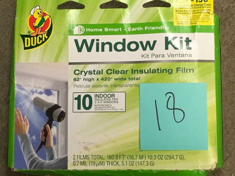 Duck 62 in. x 420 in. Crystal Clear Window Kit Shrink Film (10-Pack)  in like new condition