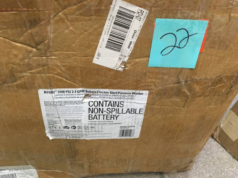 RYOBI Subaru 3,100-PSI 2.4-GPM Electric Start Gas Pressure Washer  in like new condition