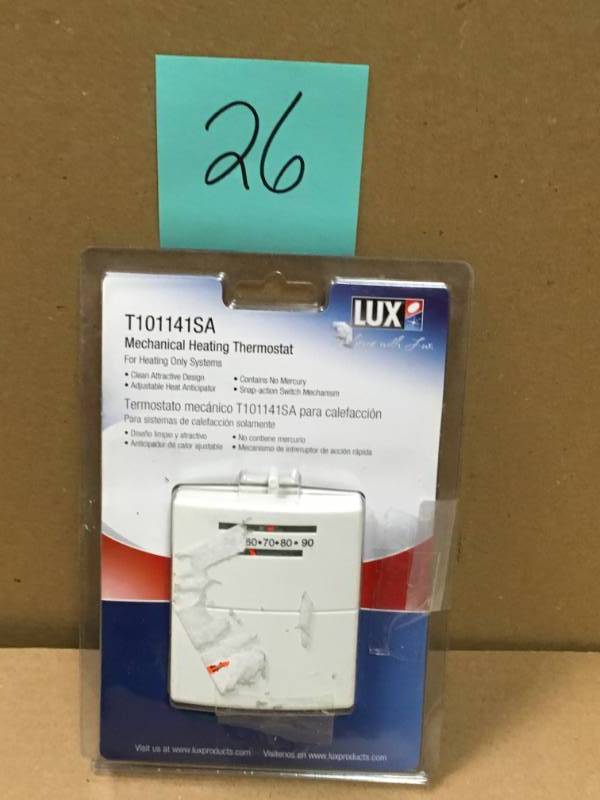 Lux Heat Only Snap Action Mechanical Thermostat  in like new condition
