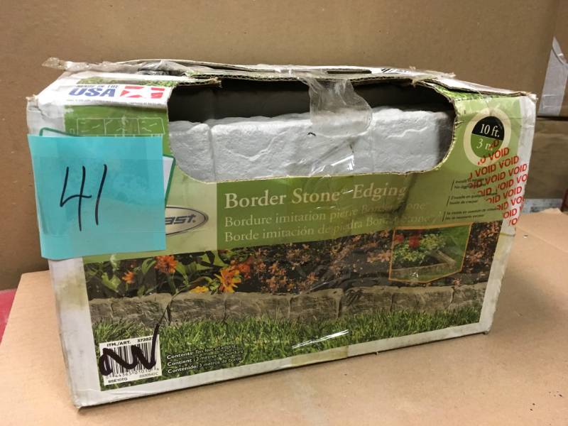 Suncast Border Stone 10 ft. (12 in. Sections) Resin Border Edging  in like new condition