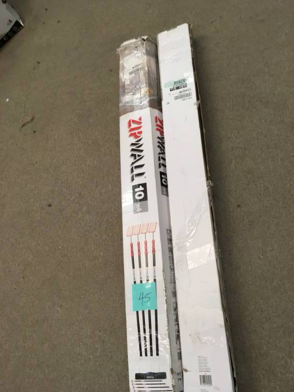 ZipWall ZP4 Contains 4 10 ft. Steel Spring Loaded Poles only 2-Zippers and 1-Carry Bag