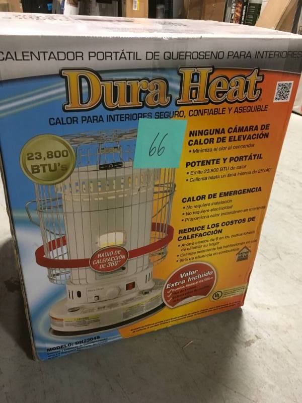 DuraHeat 23,800 BTU Indoor Kerosene Portable Heater  in like new condition