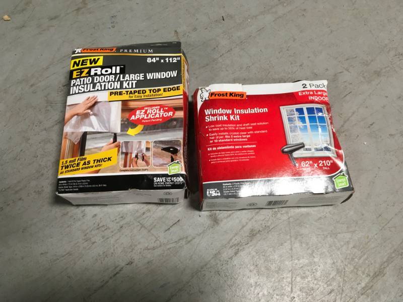 Frost King Premium Heavy Duty Ez Roll On Shrink Patio Door Large