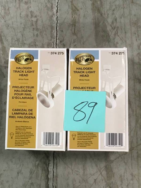 Hampton Bay 75-Watt PAR30 Perforated Double Arm Gimbal Fixture QTY 2 not used