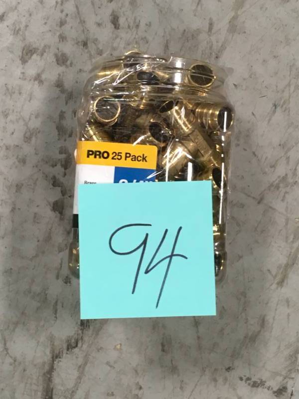 Apollo 34 in. Brass PEX Barb Tee Jar (25 Pack)  in like new condition