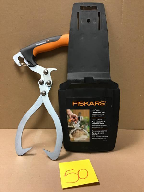 lot 50 image: Fiskars 13 in. Log Tongs not used
