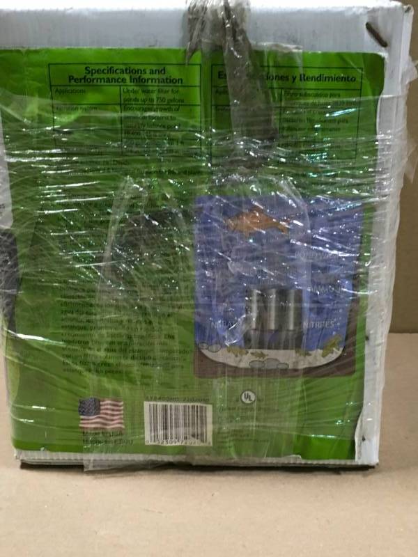 lot 54 image: Beckett 400 GPH 5X Biological Pond Filter in like new condition