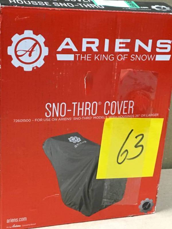 lot 63 image: Ariens Deluxe Professional Snow Cover in like new condition