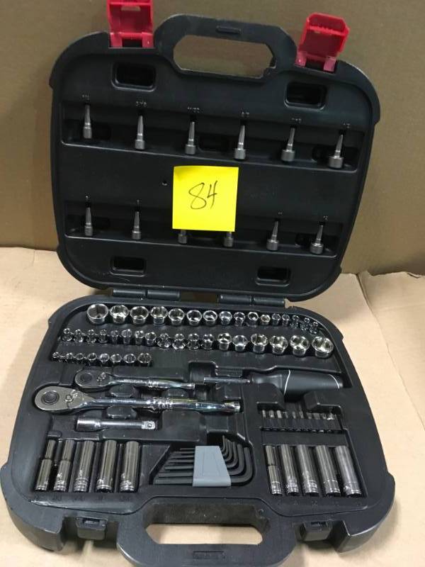 lot 84 image: Husky Mechanics Tool Set (92-Piece) in like new condition