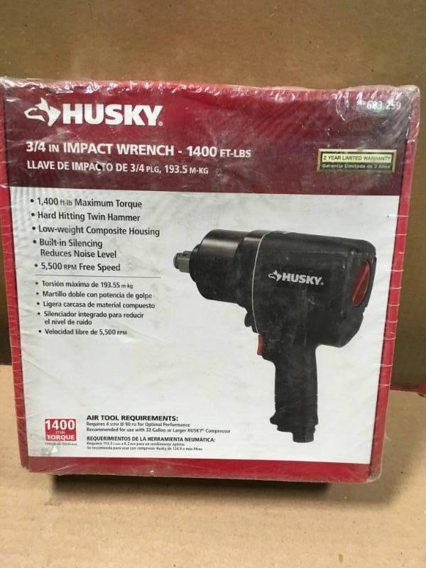 Husky H4490 3/4 in. Impact Wrench in like new condition | KX REAL DEALS  INVER GROVE TOOLS HOUSEWARES AND MORE | K-BID