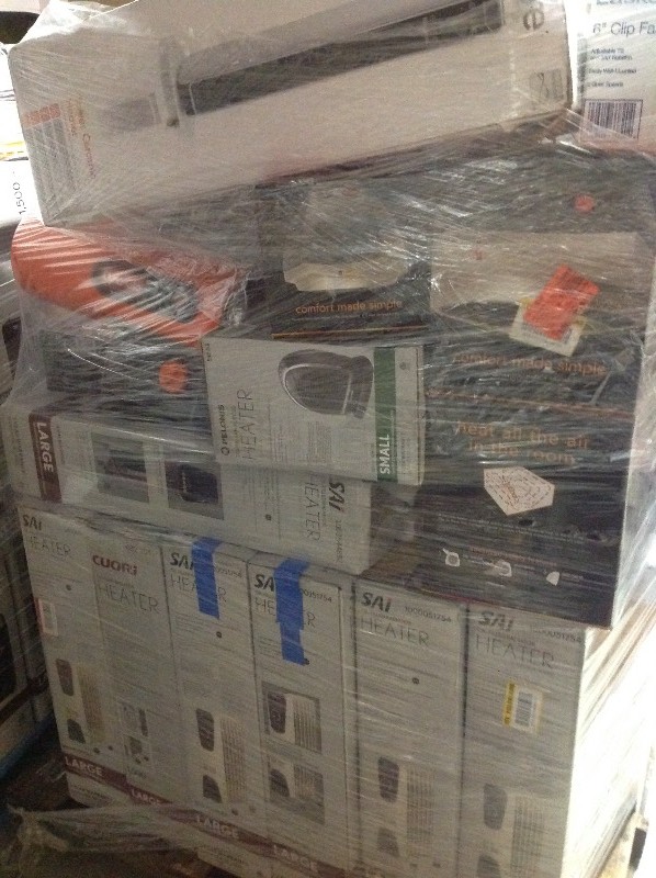 lot 113 image: WHOLESALE MIXED PALLET OF RETURNS Heaters all mix conditions
