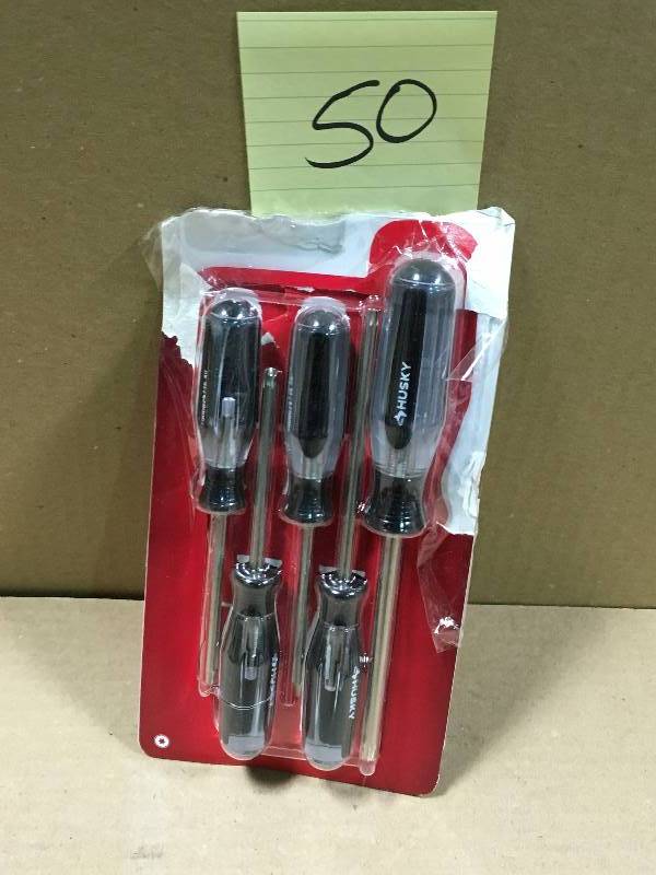 Husky Torx Screwdriver Set (5-Piece) in working condition
