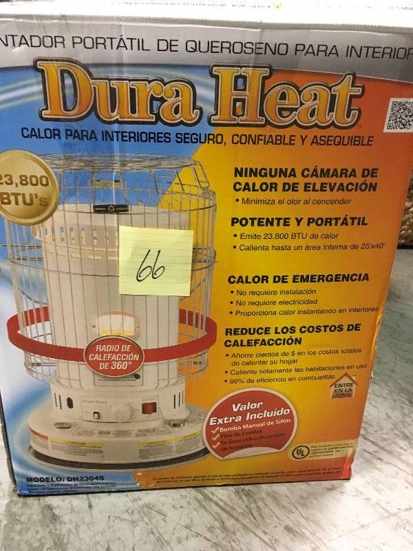 DuraHeat 23,800 BTU Indoor Kerosene Portable Heater in working condition