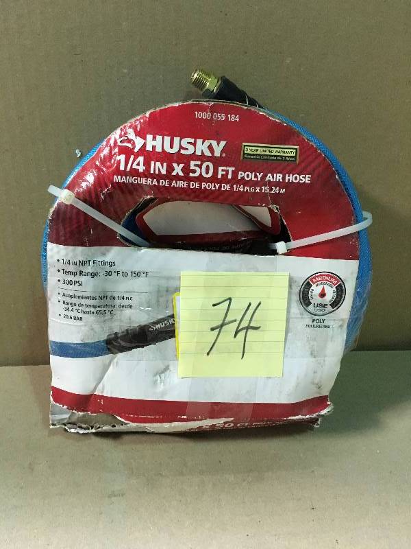 Husky 14 in. x 50 ft. Polyurethane Air Hose in working condition
