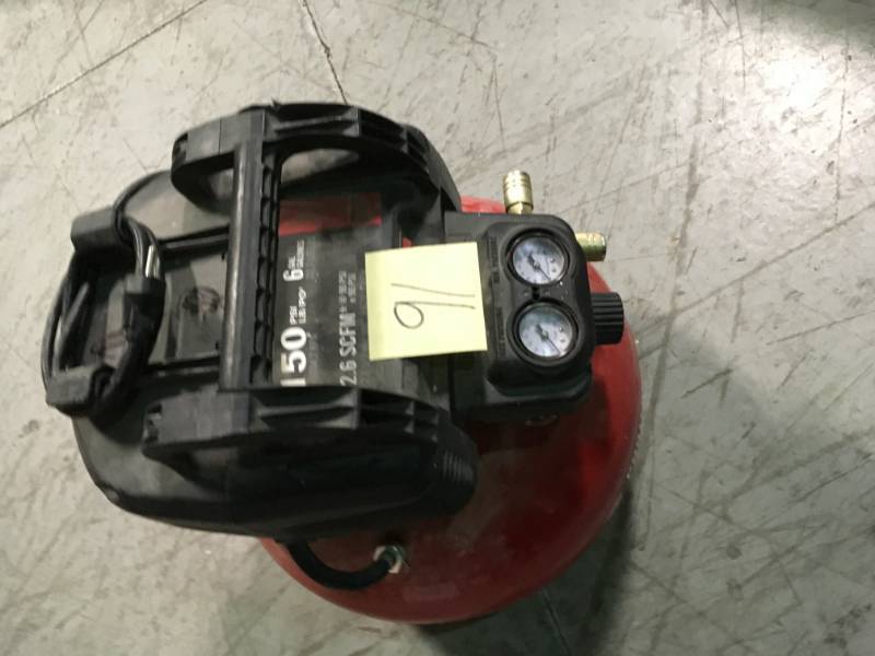 Porter-Cable 6 Gal. 150 PSI Portable Electric Pancake Air Compressor USED in working condition