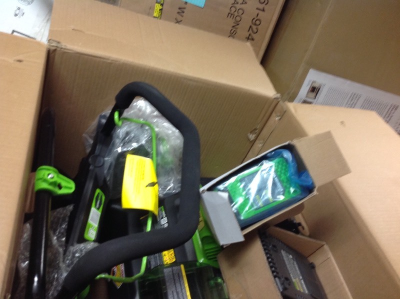 lot 101 image: Greenworks Digi-Pro GMAX 20 in. 40-Volt Cordless Electric Snow Blower - Battery and Charger Included not used