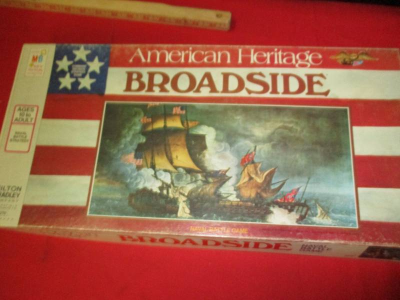 Vintage Game Broadside Naval Battle Game