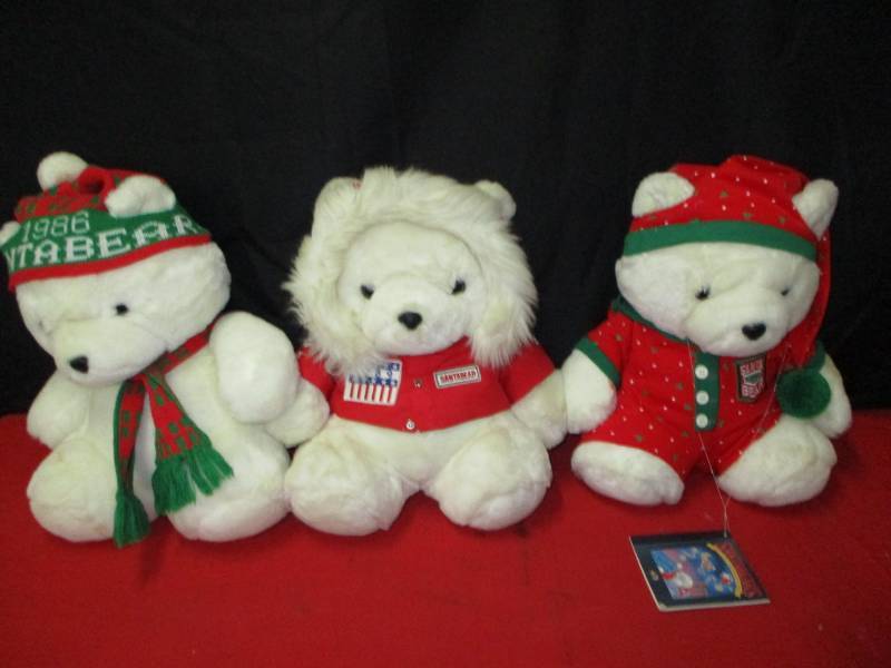 Santa Bears 1986, 1989, 1990