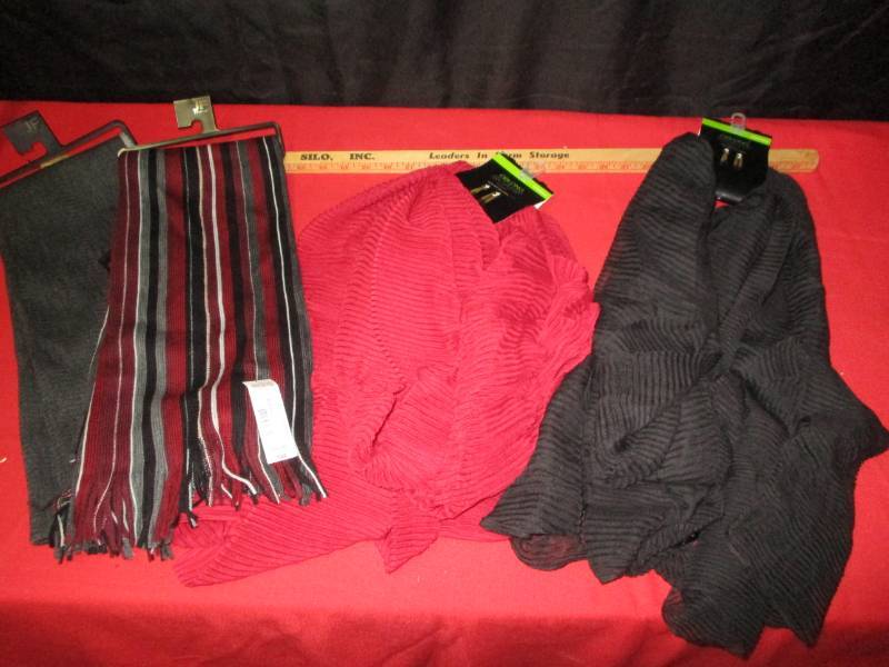 4 New scarves Unused tags still on them