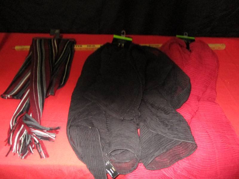 3 New scarves Unused tags still on them
