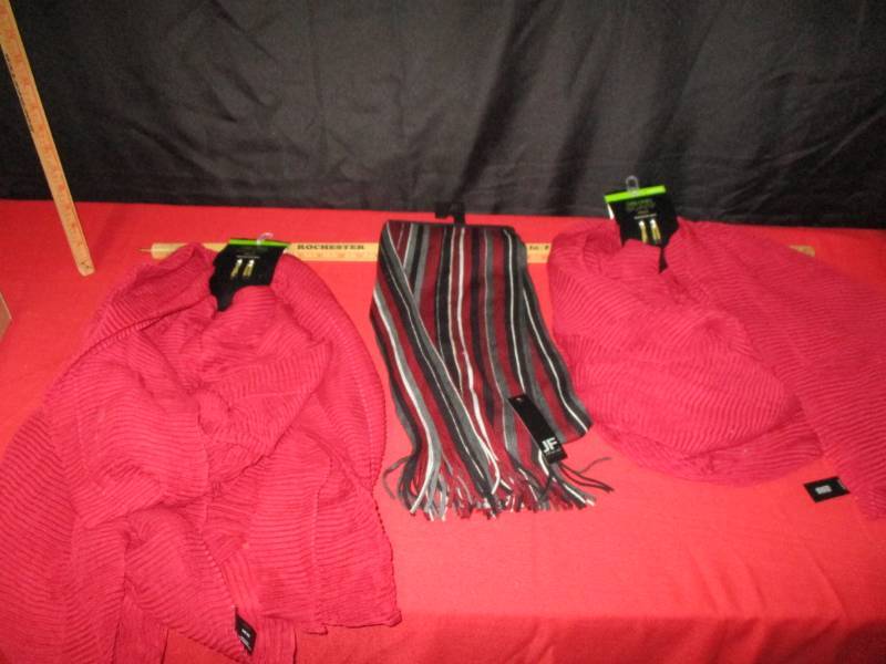 3 New scarves Unused tags still on them