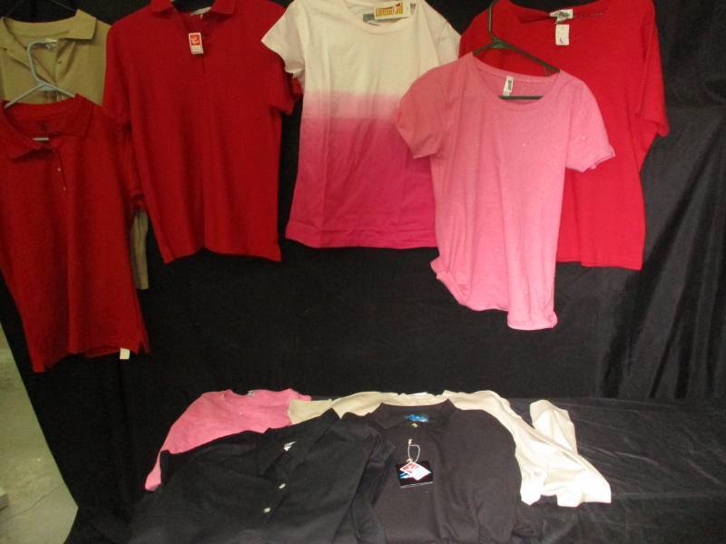 Ladies Size Large  Shirts all New 10 Shirts Total