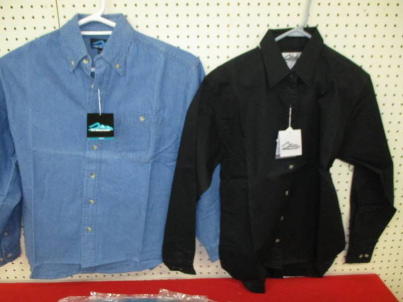 5 Size Small Mens Shirts New Ones on hanger is a display