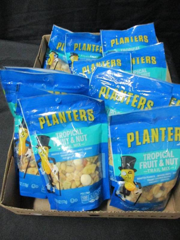 12 bnice bags of plantyers trail mix