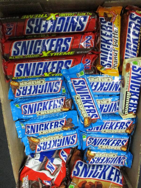 30 Snickers Candy Bars and treats