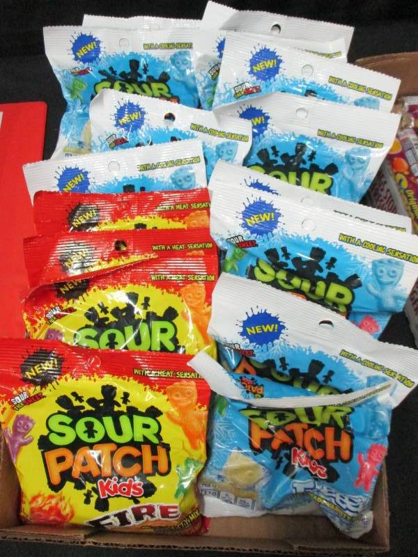 16 bags of Sour Patch Treats