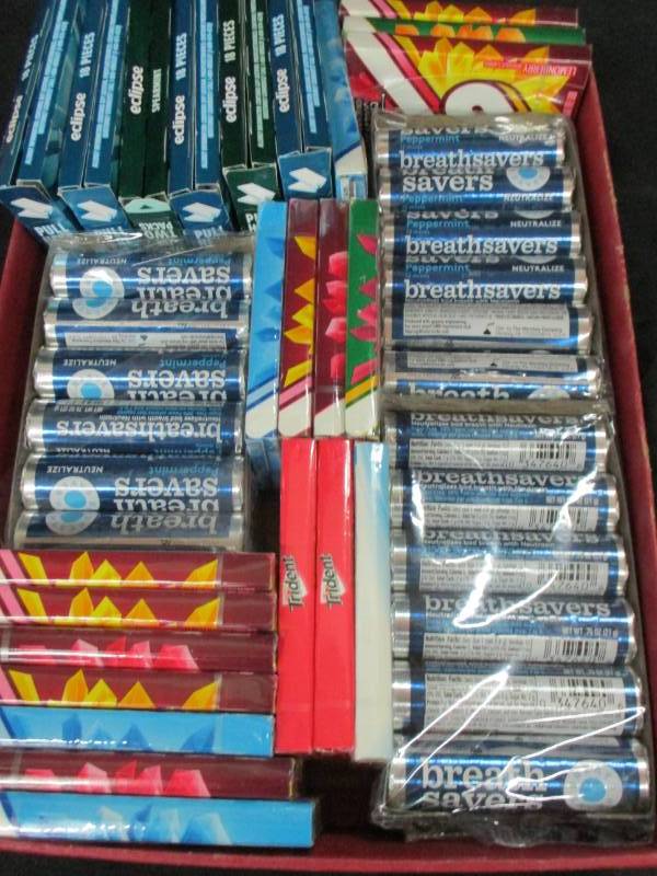 big box of gum and mints