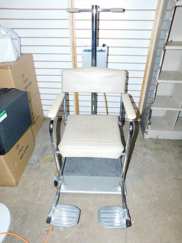 Chair With Digital Scale-Tronix Attached--(#6006 Wheel Chair Scale)
