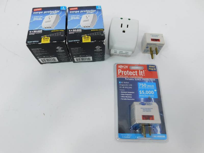 Two Staples Surge Protectors
