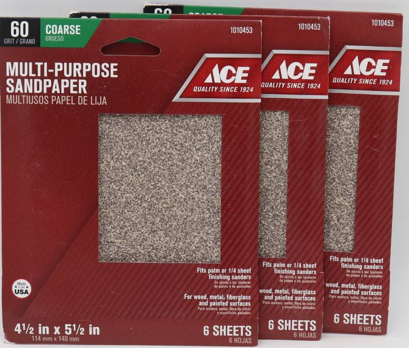 lot 38 image: 14 Sheet Multi-Purpose Sandpaper 60 Grit
