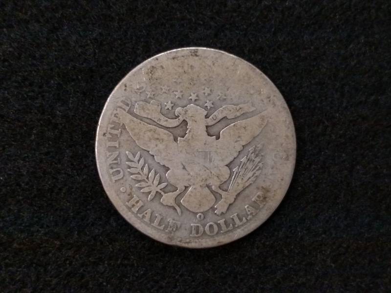 1901 O Barber Silver Half Dollar...