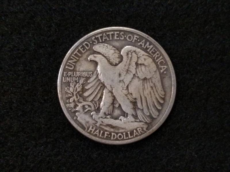 1939 D Walking Liberty Silver Half ...