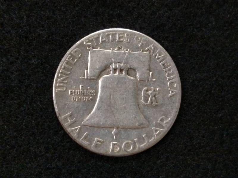 1951 S Franklin Silver Half Dollar...