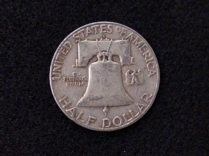 1952 S Franklin Silver Half Dollar...
