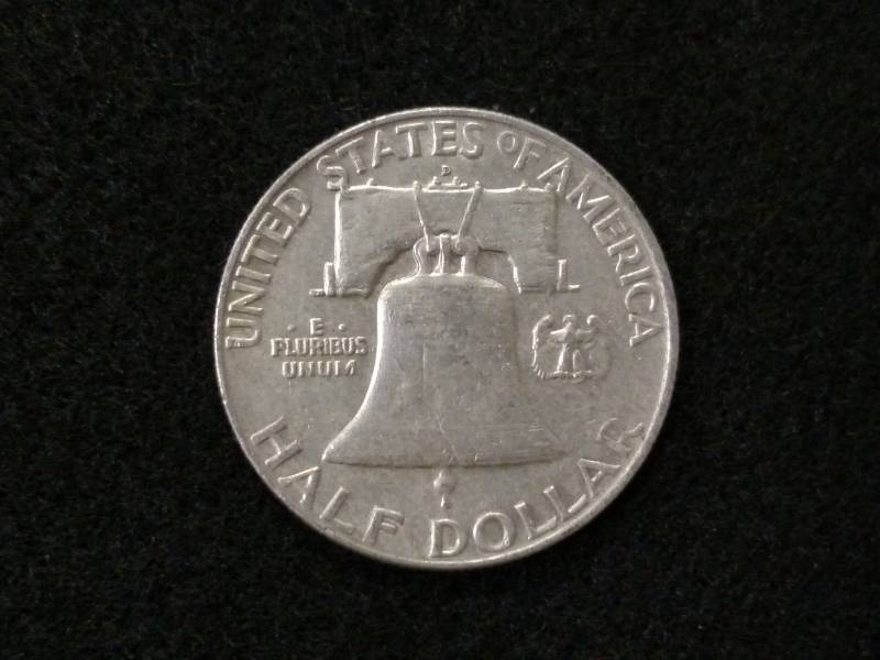 1959 D Franklin Silver Half Dollar...