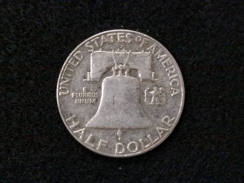 1960 D Franklin Silver Half Dollar...
