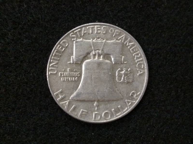 1963 D Franklin Silver Half Dollar...