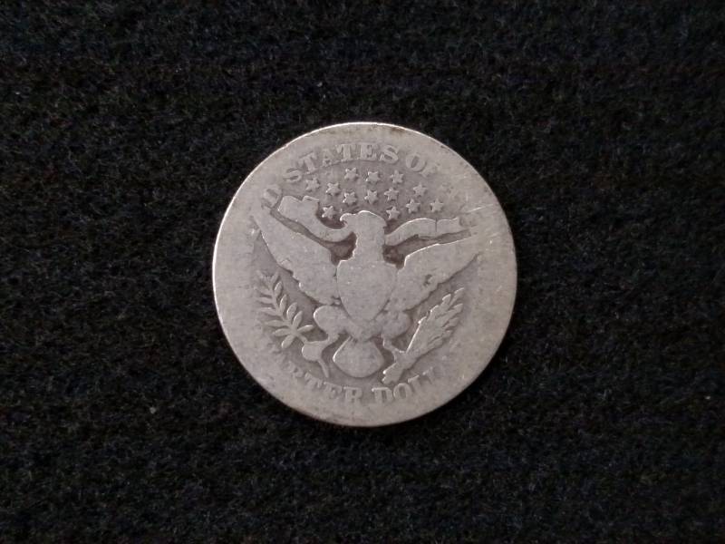 1904 Barber Silver Quarter...